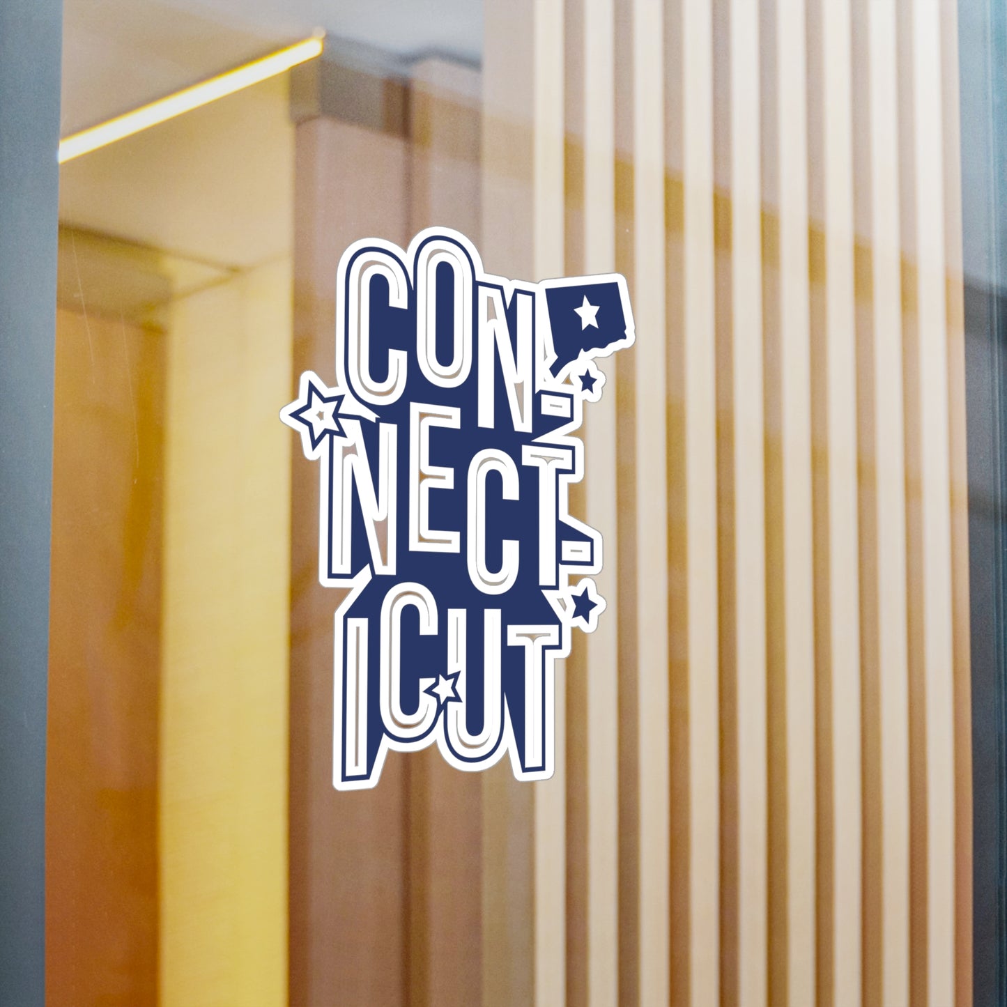 Connecticut Lettering Vinyl Decals