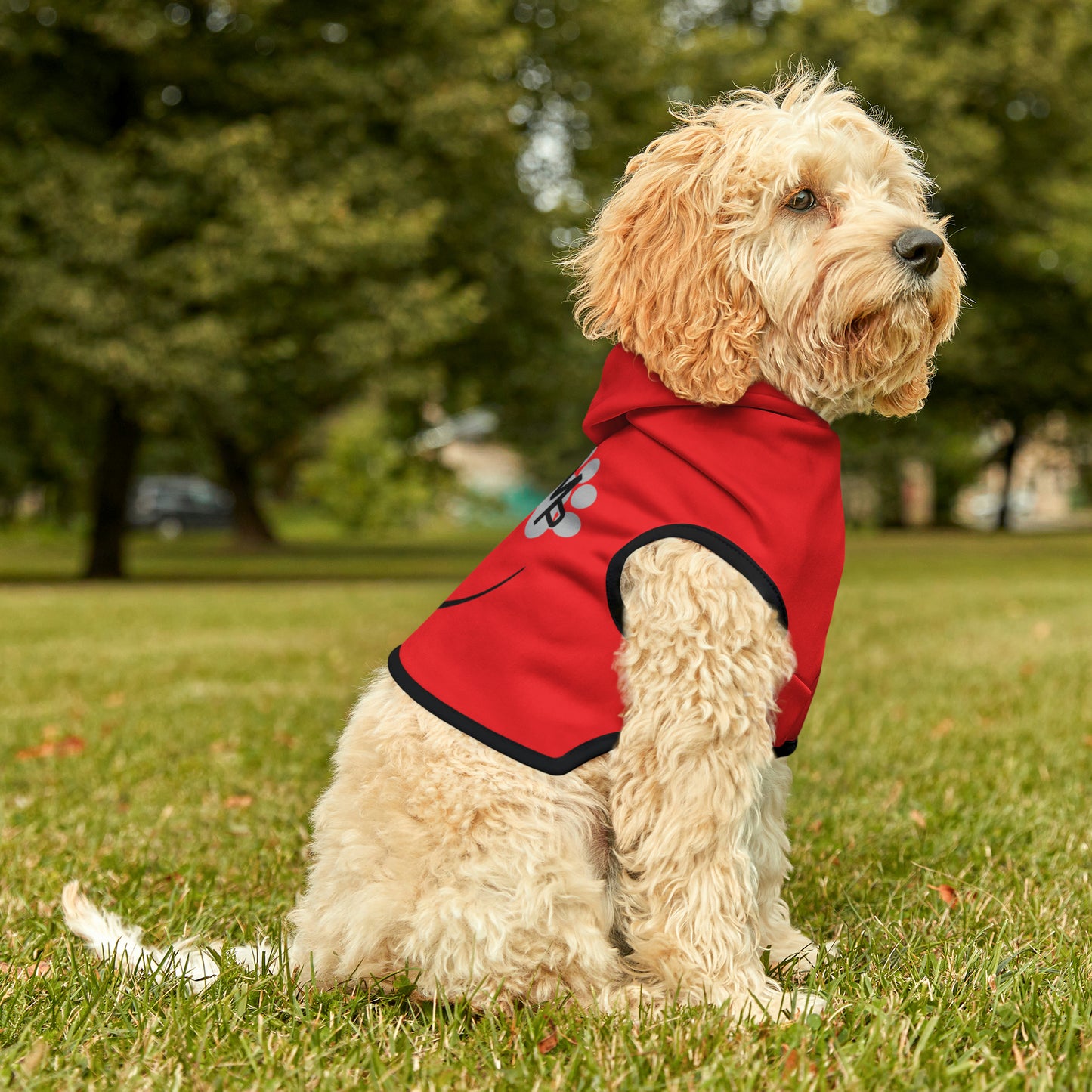 Monkeys Pack Red Pet Hoodie