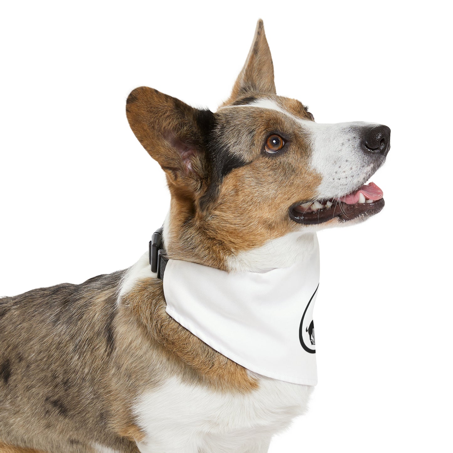 Monkey's Pack White Pet Bandana Collar