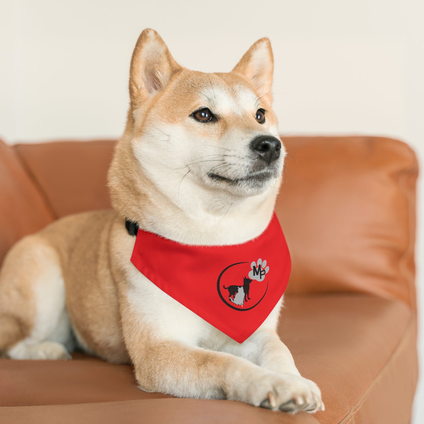 Monkey's Pack Red Pet Bandana Collar