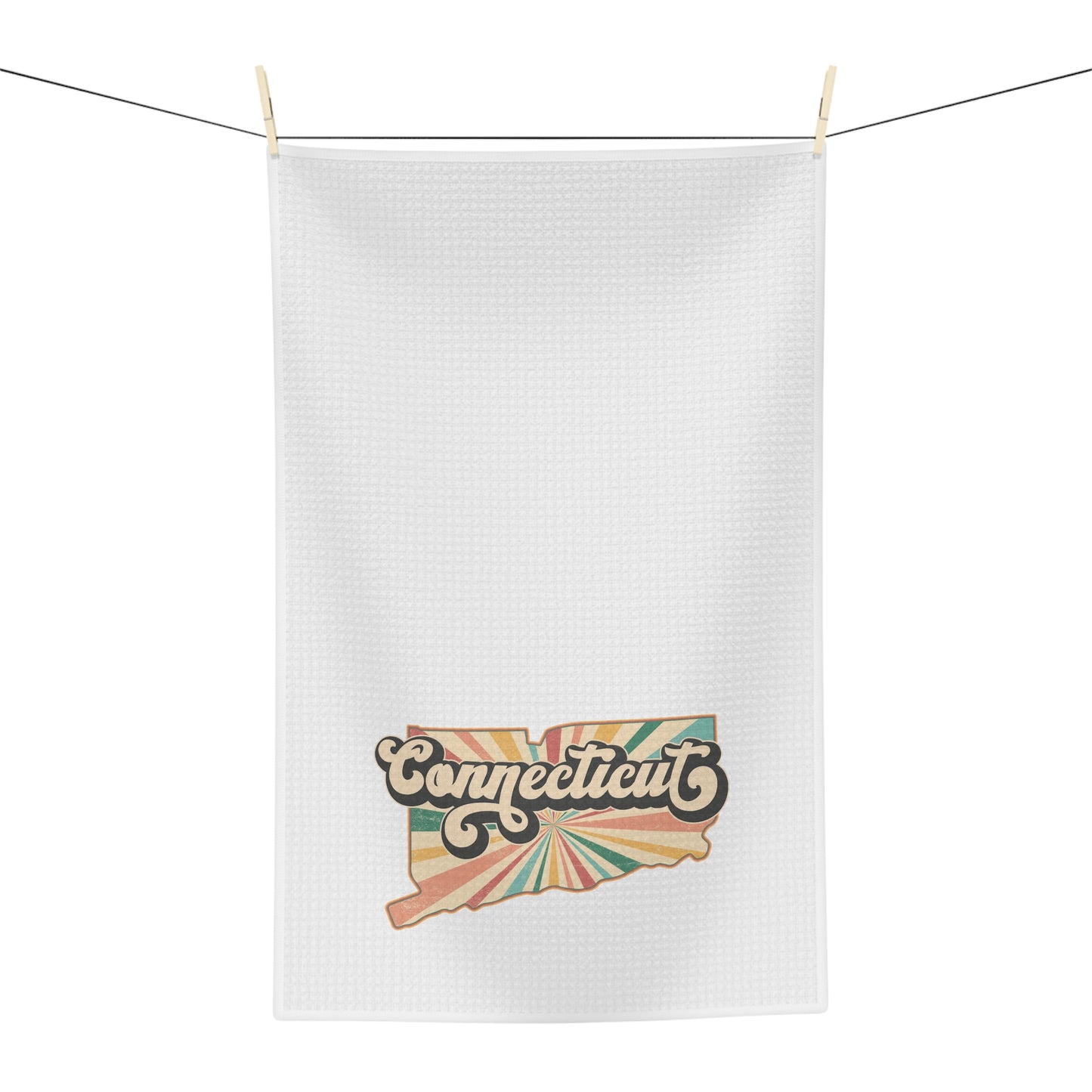 Connecticut Groovy Microfiber Tea Towel