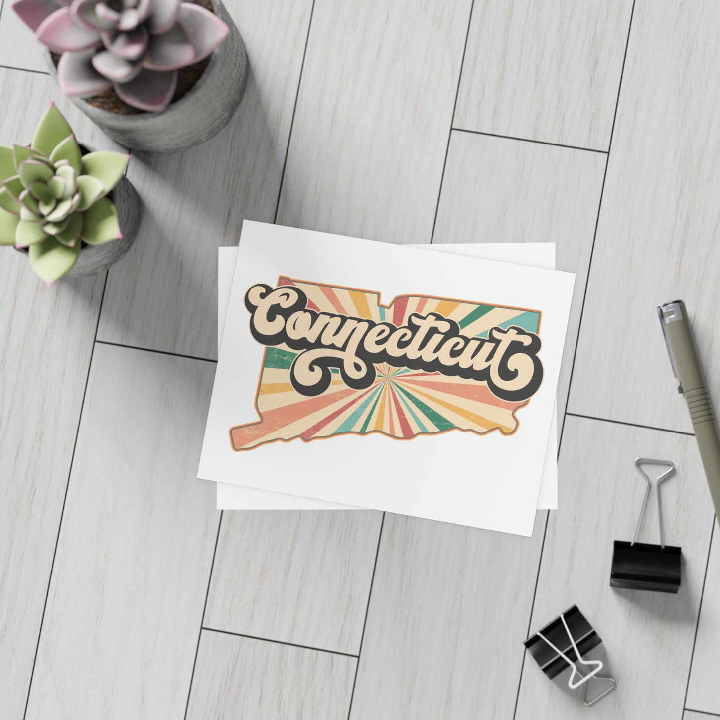 Connecticut Groovy Postcard Bundles (envelopes not included)