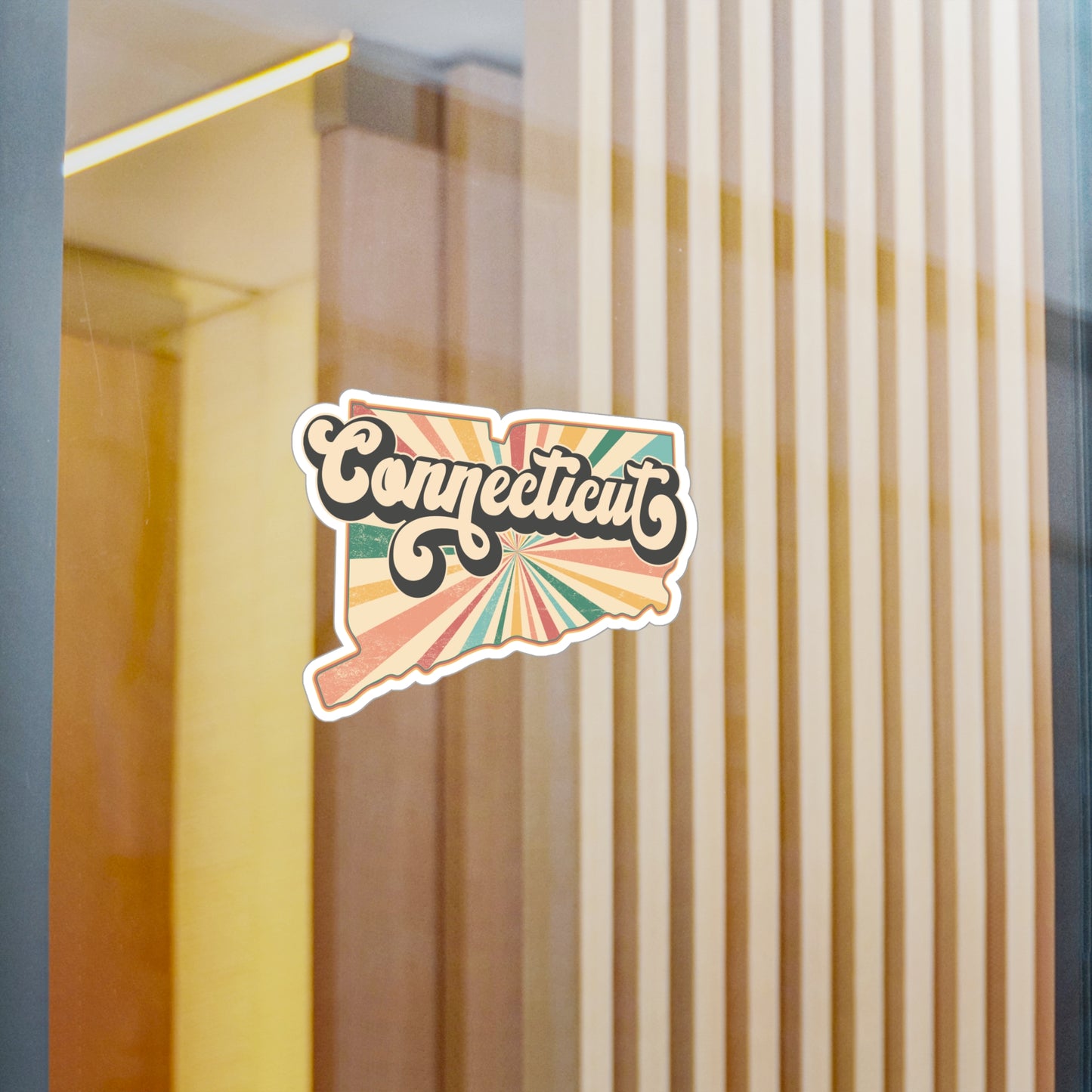 Connecticut Groovy Vinyl Decals