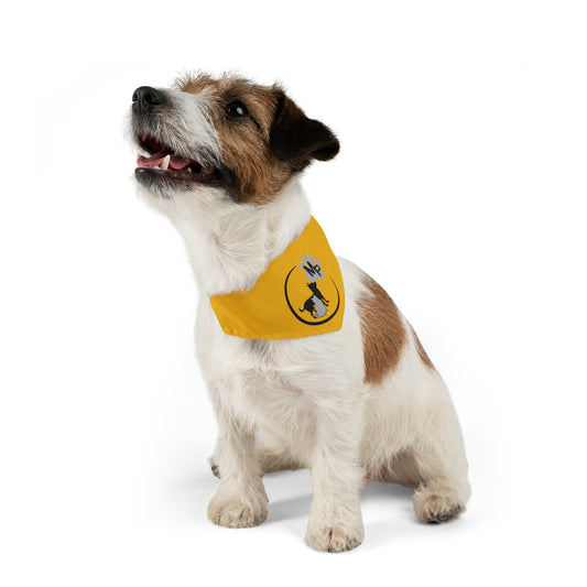 Monkey's Pack Yellow Pet Bandana Collar