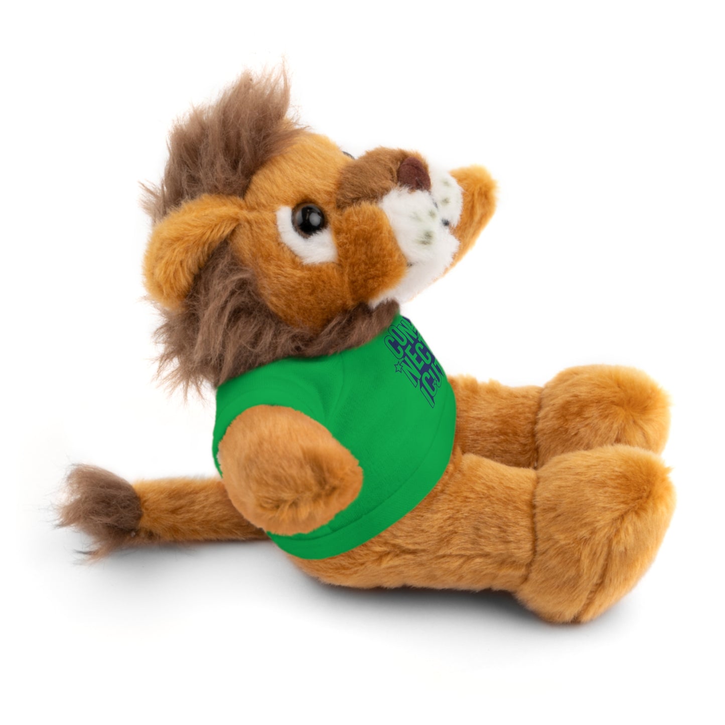 Connecticut Blue Lettering Stuffed Animals with Tee (multiple animals and colors)