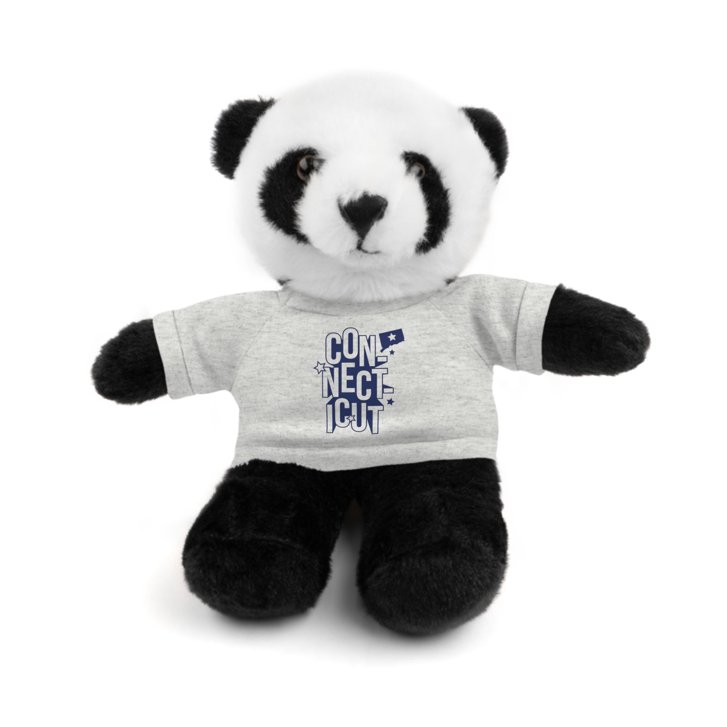 Connecticut Blue Lettering Stuffed Animals with Tee (multiple animals and colors)
