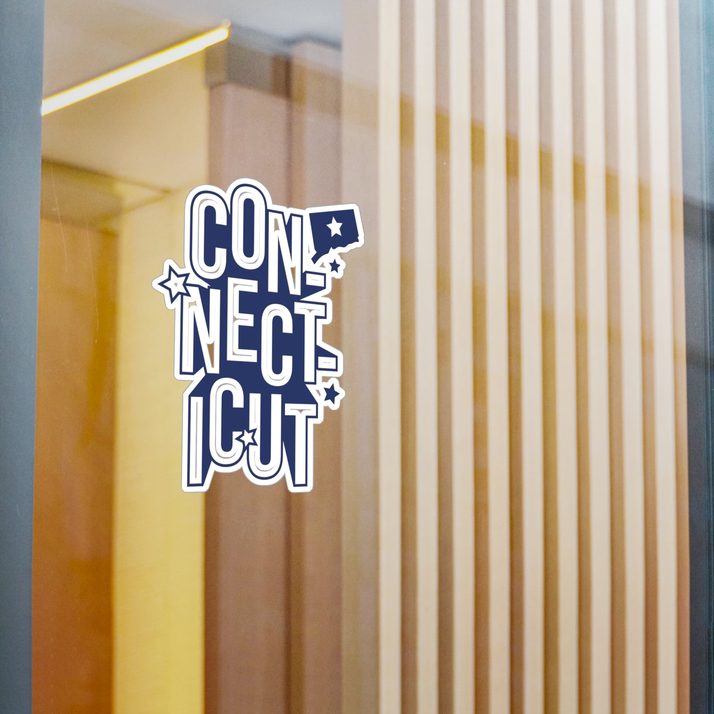 Connecticut Lettering Vinyl Decals
