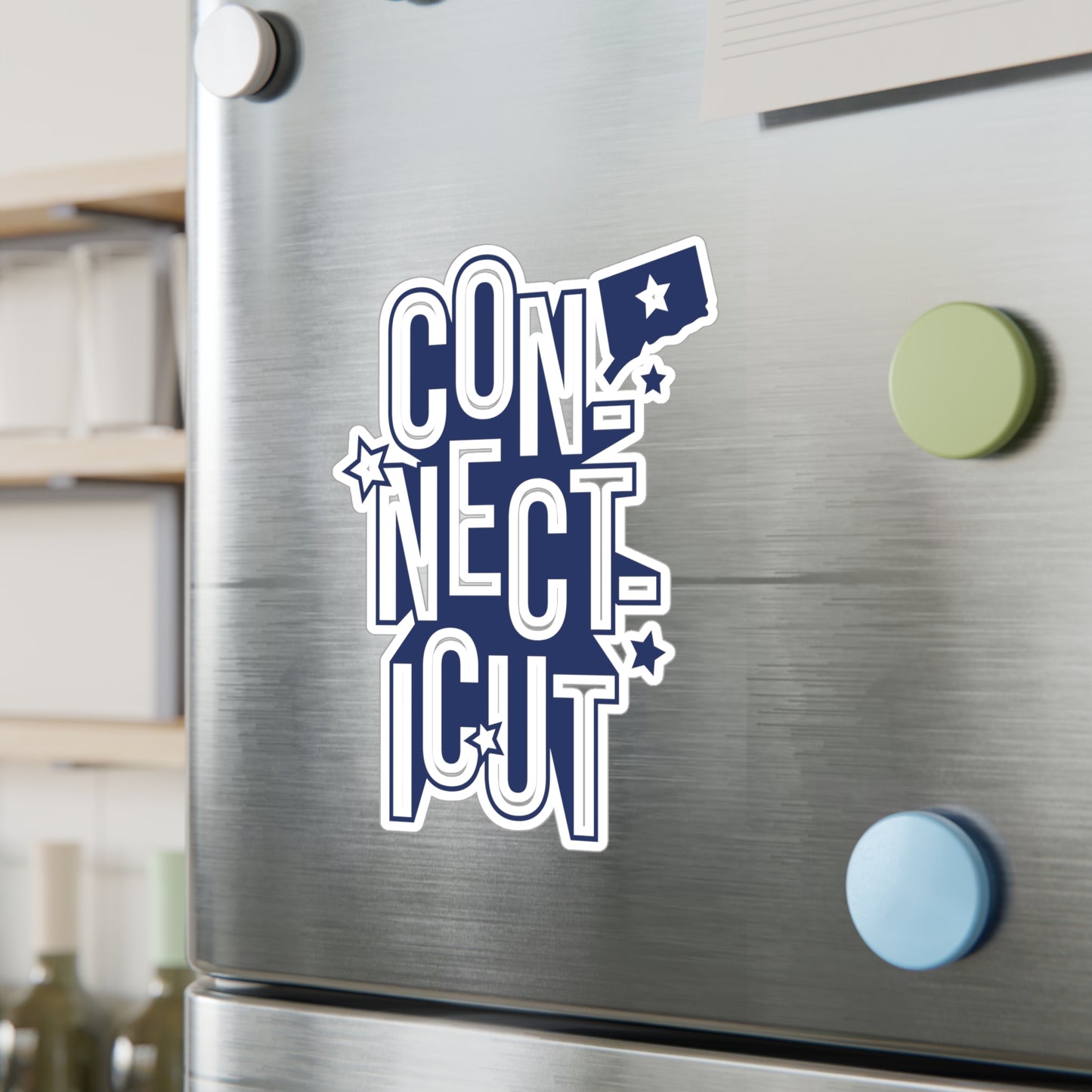Connecticut Lettering Vinyl Decals