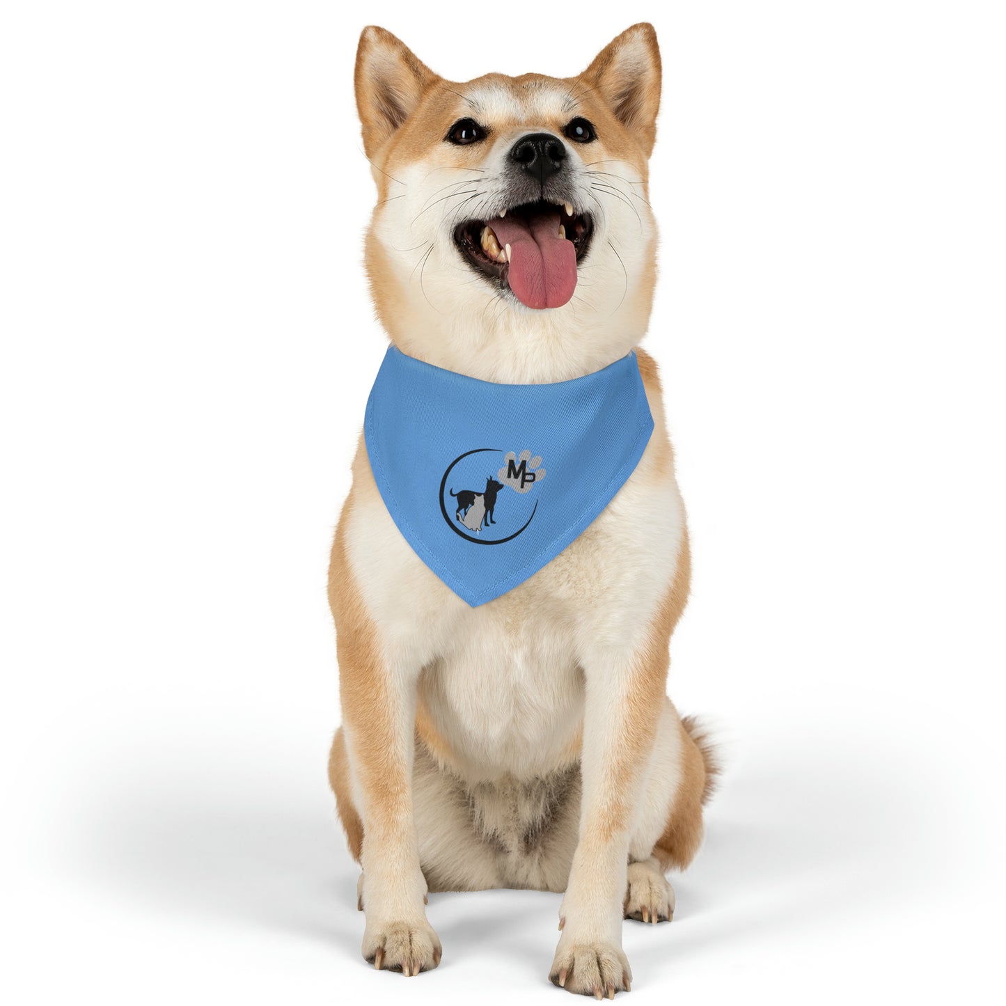 Monkey's Pack Blue Pet Bandana Collar