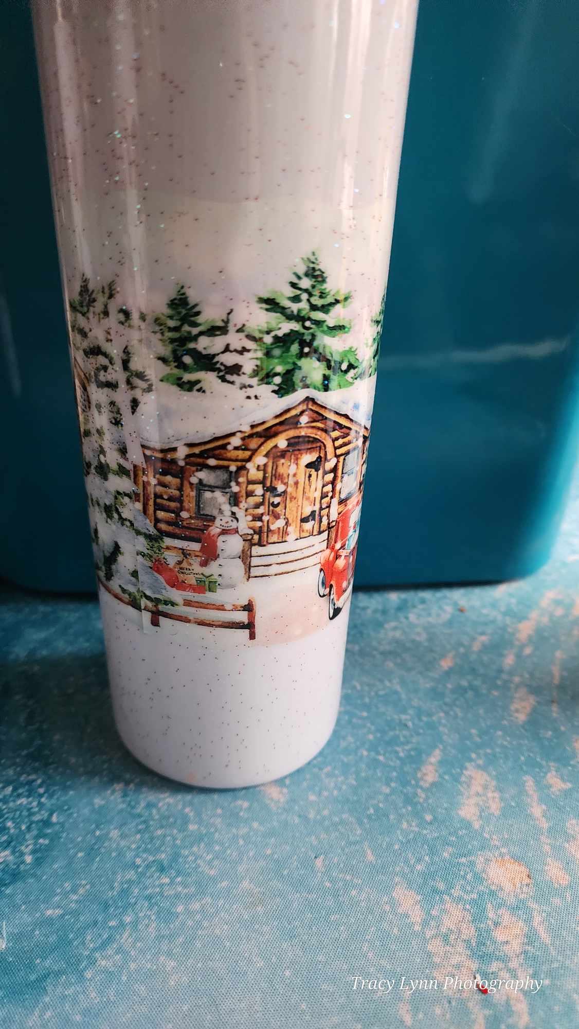 20 Oz Skinny Tall Tumbler and metal Straw - The Most Wonderful Time of the Year