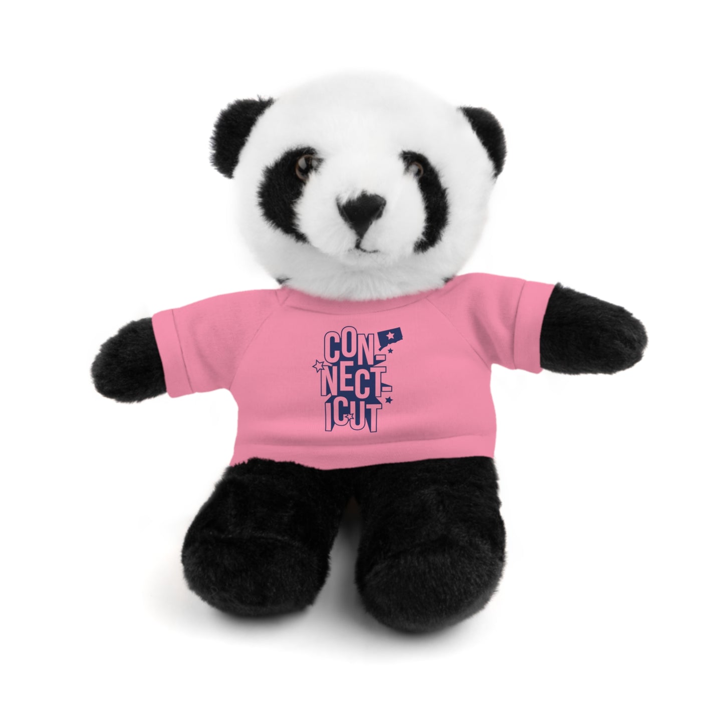 Connecticut Blue Lettering Stuffed Animals with Tee (multiple animals and colors)