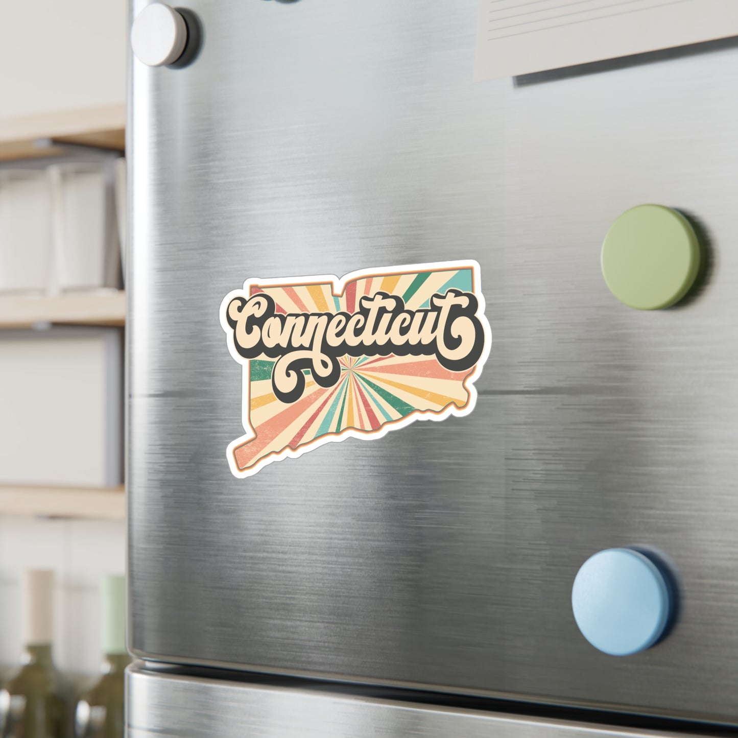 Connecticut Groovy Vinyl Decals