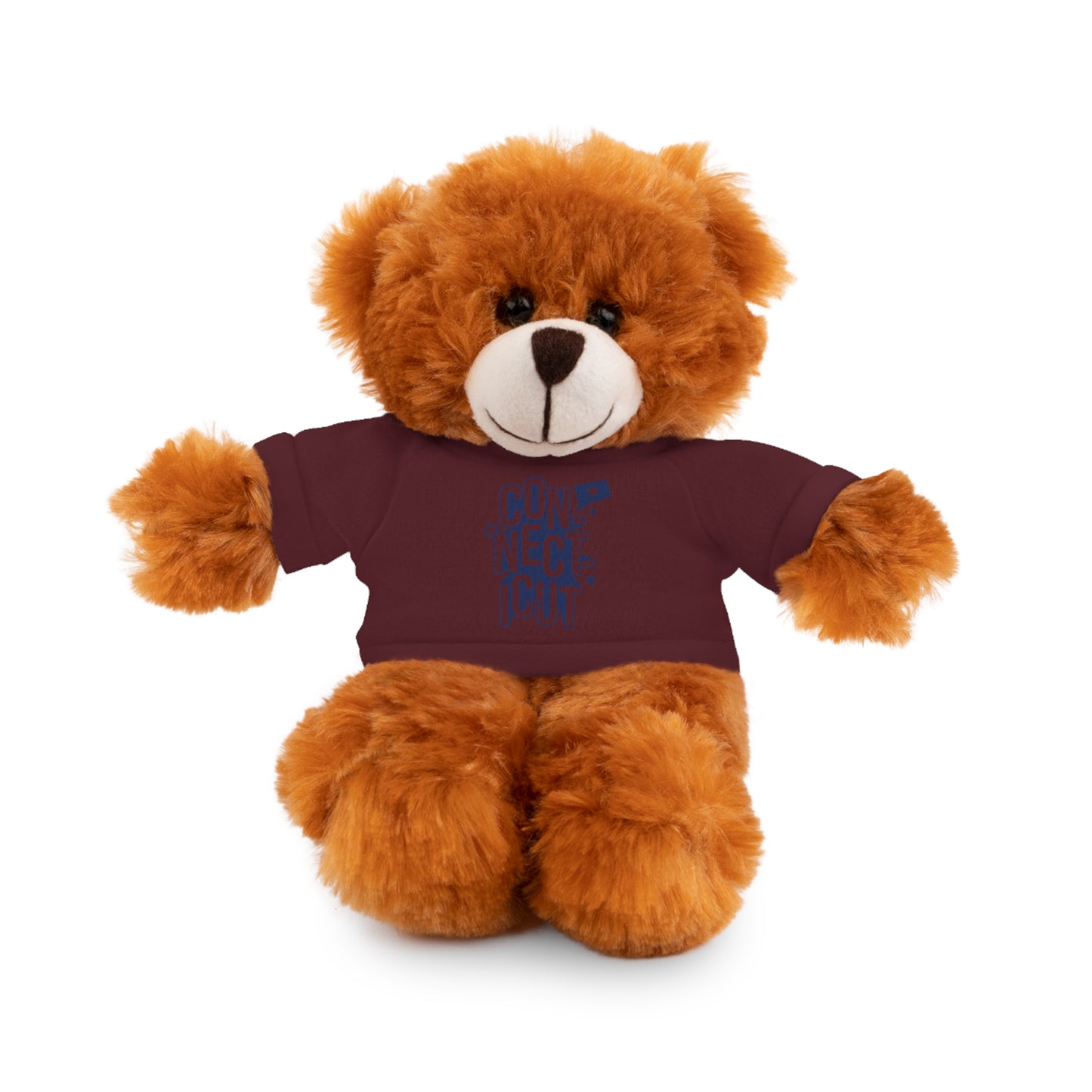 Connecticut Blue Lettering Stuffed Animals with Tee (multiple animals and colors)