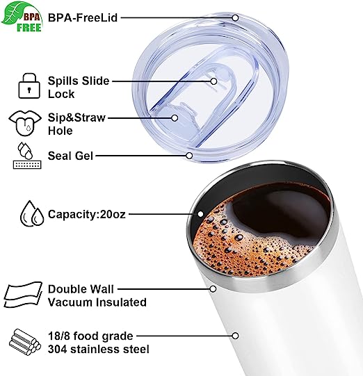 Raisin' the VIBE Next Level Insulated Epoxy Sealed Stainless Steel TALL Mug 20 oz