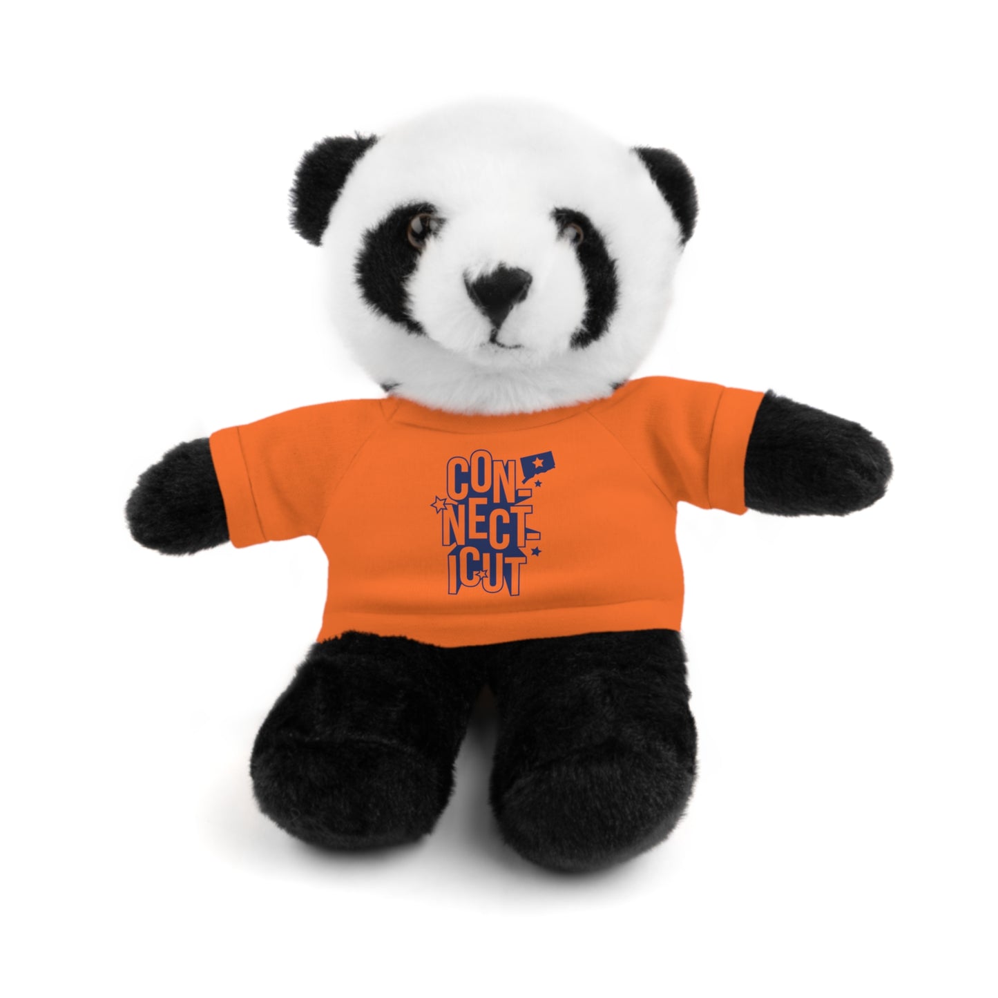 Connecticut Blue Lettering Stuffed Animals with Tee (multiple animals and colors)