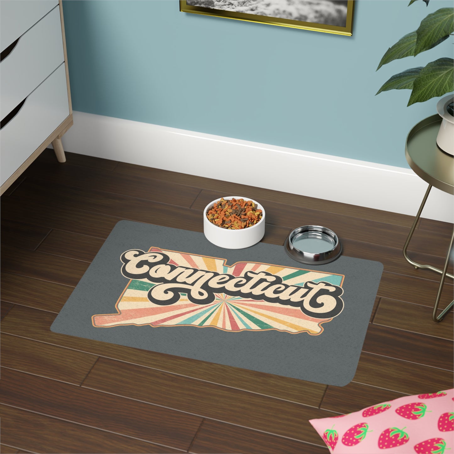 Connecticut Groovy Pet Food Mat (12x18)