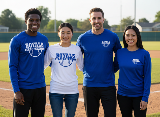 Royals Softball/Baseball Youth and Adult Short or Long Sleeve PosiCharge ® Competitor™ Tee