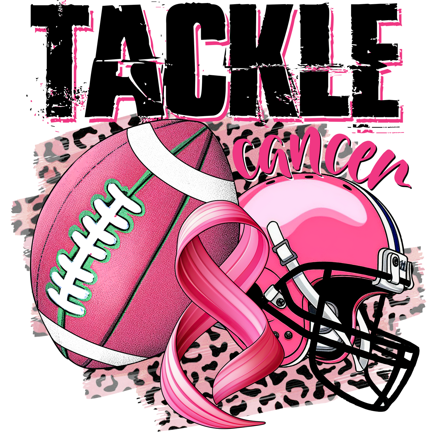 Breast Cancer - Tackle Cancer Football Youth and Adult Sizes Softstyle Tee