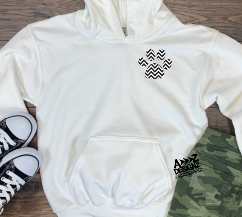 H.W. Porter Chevron Adult Gildan Softstyle Hooded Sweatshirt- Custom Personalization!
