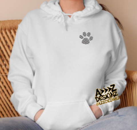 H.W. Porter Chevron Adult Gildan Heavy 50/50 Blend Hooded Sweatshirt- Custom Personalization!