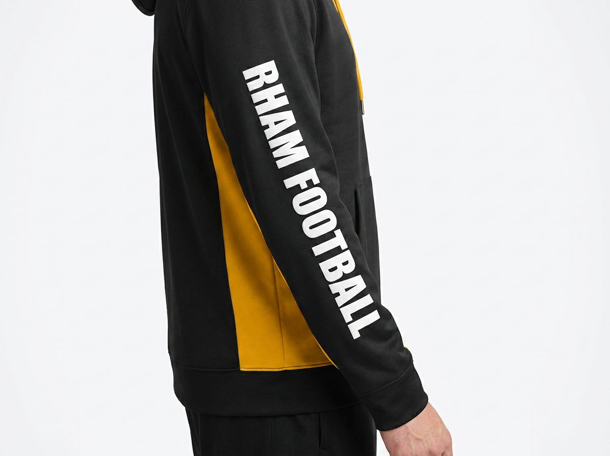 RYFC Senior MOM Adult Customizable Poly Sport Tek Color Block Football Hoodie