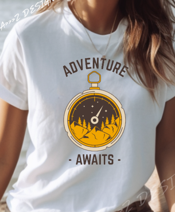 Camping Adventure Awaits Adult Tshirt