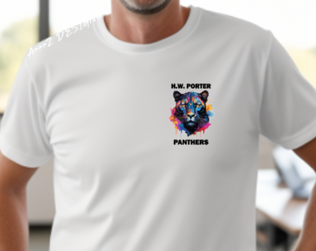 H.W Porter Panther Colored ADULT NEW! Softstyle Tees