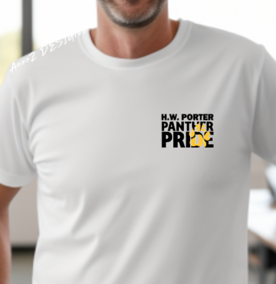 H.W Porter Panther Pride Paw Youth NEW! Softstyle Tees