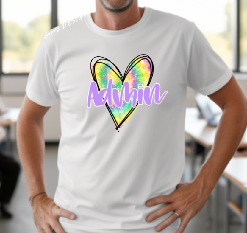 Admin Tye Dye Adult Tshirt