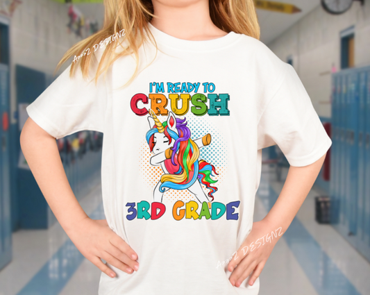 Reay to Crush (Insert Grade) Unicorn Youth Tshirt