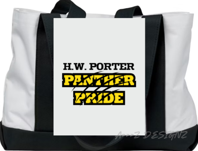H.W. Porter Tote Bag Panther Scratch