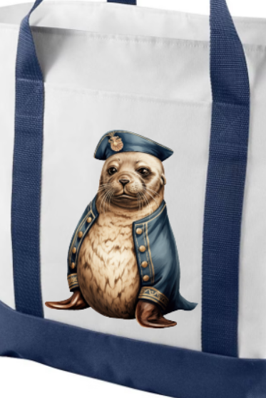 Pinup Navy Girl Bag - choose your design and bag size