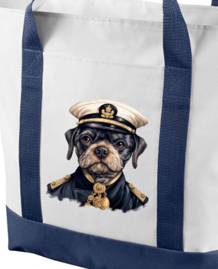 Pinup Navy Girl Bag - choose your design and bag size