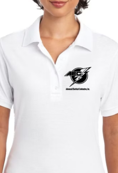 AEC Ladies' 5.6 oz. SpotShield™ Jersey Polo (choose custom color and logo type)