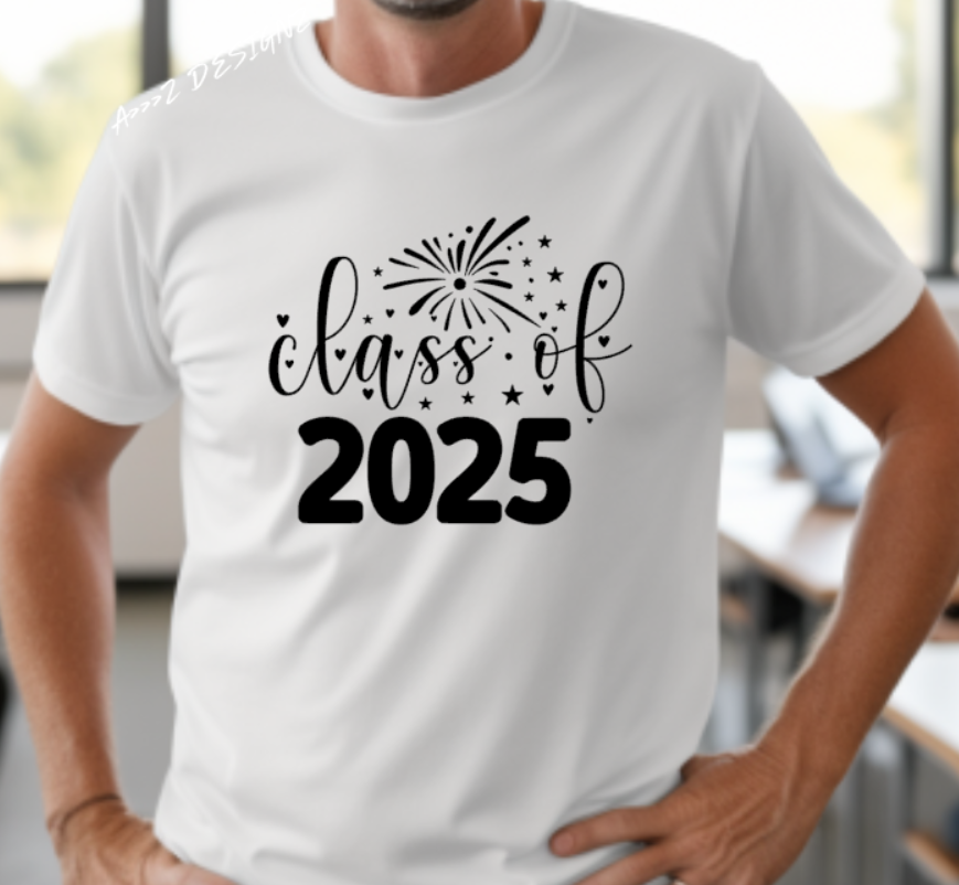 H.W Porter TClass of 202...(insert class) fireworks ADULT NEW! Softstyle Tees