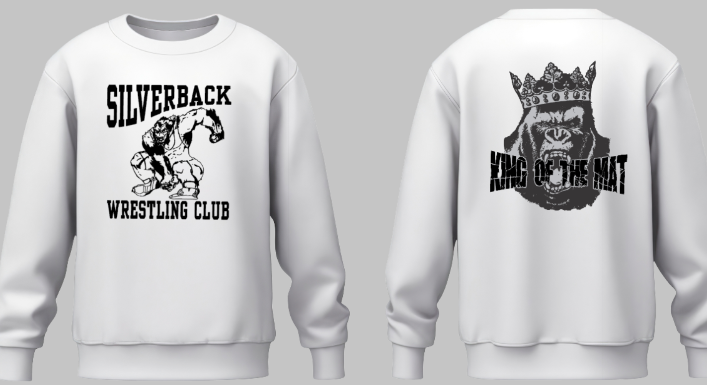 Silverback Wrestling Club Crew Sweatshirt YOUTH to ADULT sizes Customize yours today!