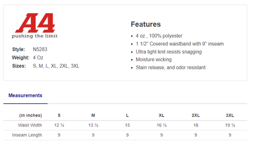 Silverback Wrestling 9" Shorts Black ADULT