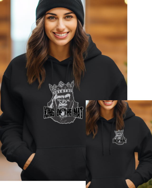 Silverback Wrestling King of the Mat Hooded Sweatshirt - Youth to adult sizes - Customize yours now!