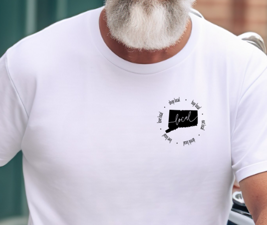 Connecticut Local Tshirt - Bella Canvas (lots of color choices)