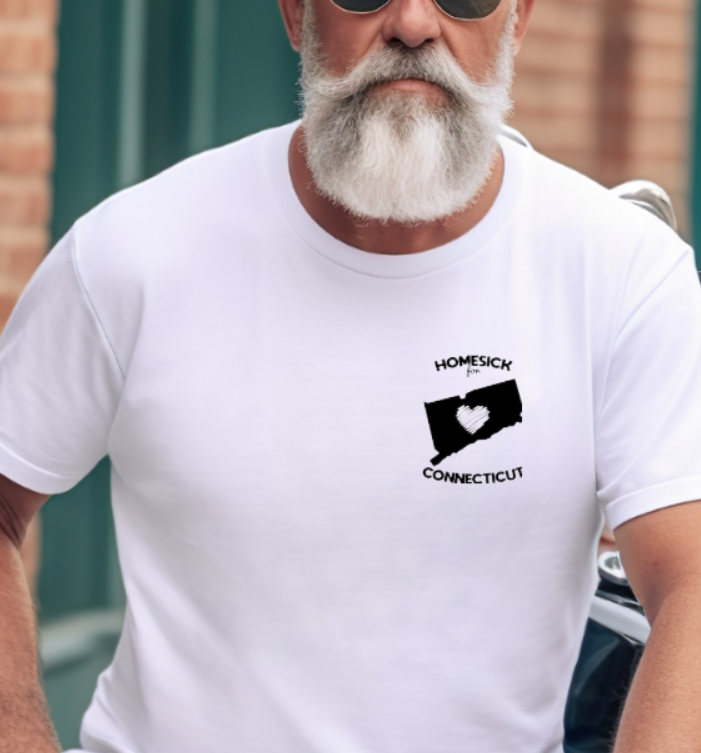 Connecticut Homesick Tshirt - Bella Canvas (lots of color choices)