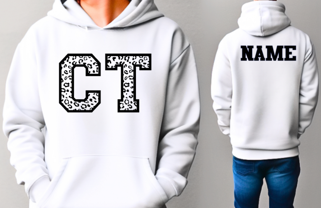 Connecticut Leopard Softstyle Hoodie - (lots of color choices)