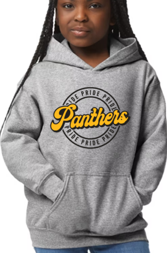 Panthers Pride - Hooded YOUTH to ADULT Sweatshirt customizable