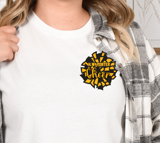 H.W Porter Panthers Cheer Pom Pom Youth to Adult Customizable