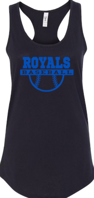 Royals Baseball BLACK Racerback NL tank