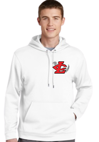 CLLL Adult Sport Tek Hooded Wick Fleece Hooded Sweatshirt WHITE
