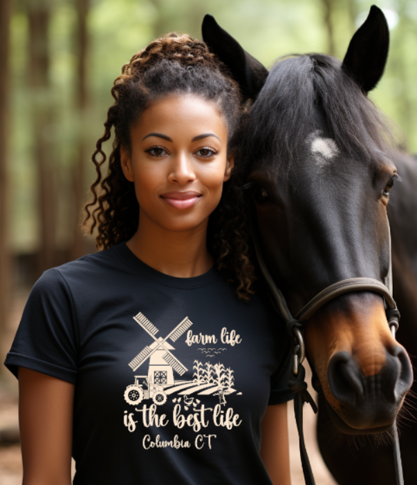 Columbia CT Farm Life Softstyle Gildan Tshirt Adult. Multiple Colors - Customizable