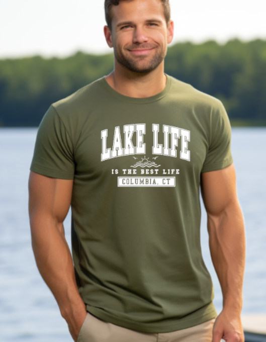Columbia CT Lake Life Softstyle Gildan Tshirt Adult. Multiple Colors - Customizable