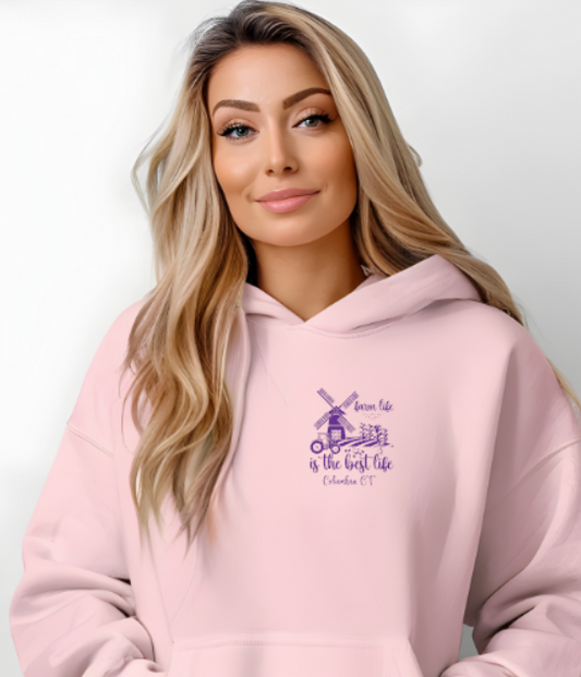 Columbia CT Farm Life Softstyle Gildan Hoodie Adult. Multiple Colors - Customizable