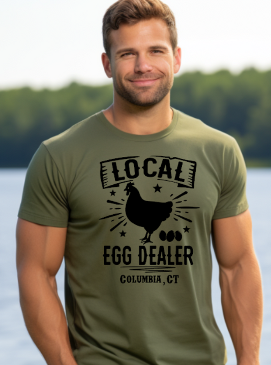 Columbia CT Egg Dealer Softstyle Gildan Tshirt Adult. Multiple Colors - Customizable