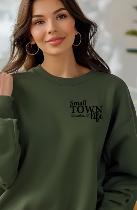 Columbia CT Small Town Life Softstyle Gildan Crew Neck Sweatshirt Adult. Multiple Colors - Customizable